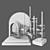 Modular Candle Holder Set 3D model small image 6