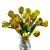 Radiant Yellow Tulips Bouquet 3D model small image 3