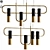 Sleek Storm Pendant Suspension 3D model small image 1