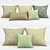 Modern Pillow Set: Perfect for Contemporary Interiors 3D model small image 1