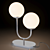 Sleek Chrome Table Lamp - SIMRISHAMN 3D model small image 3