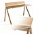 Sleek Oak CPH190 Desk 3D model small image 1