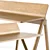 Sleek Oak CPH190 Desk 3D model small image 2