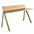 Sleek Oak CPH190 Desk 3D model small image 4