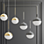 Sleek Glass Pendant Light 3D model small image 2