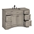 Modena White Wood Marble Vanity 3D model small image 6