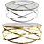 Elegant Allure Round Coffee Table 3D model small image 1