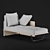 Elegant Minotti Chaise Longue 3D model small image 2