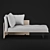 Elegant Minotti Chaise Longue 3D model small image 4