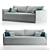 Modern Miami Sofa: Sleek Design 3D model small image 1