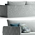 Modern Miami Sofa: Sleek Design 3D model small image 2