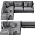 Haven 2-Piece Terminal Chaise Sectional - Versatile and Stylish 3D model small image 4