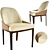 Classic Elegance: BENTLEY Malvern Chair 3D model small image 1