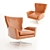 Luxury Leather Hemming Chair 3D model small image 1