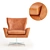 Luxury Leather Hemming Chair 3D model small image 2