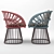 Kettal Cala Dining Chair & Table Set 3D model small image 5