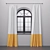 Arched Window Curtains: Elegant and Perfect Fit 3D model small image 3