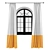 Arched Window Curtains: Elegant and Perfect Fit 3D model small image 5