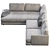 Haven 2-Piece Terminal Chaise Sectional 3D model small image 2