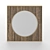 Savannah Oak Mirror: Elegant, Rustic Design 3D model small image 2