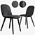 Sleek MAD Dining Chair 3D model small image 1