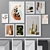 Stylish Set of 159 Photo Frames 3D model small image 1