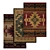 Luxury Rug Set: High-Quality Carpets 3D model small image 1