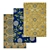 3-Piece High-Quality Carpet Set 3D model small image 1