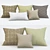 Modern Pillow Set: Soft Comfort for Bedrooms 3D model small image 1