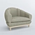 Cozy B&B Single Sofa: Real Scale, Corona Render 3D model small image 7