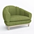 Cozy B&B Single Sofa: Real Scale, Corona Render 3D model small image 15