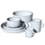 Elegant Black Clay Dinnerware Set 3D model small image 4