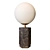 Modern Marble Globe Table Lamp 3D model small image 1