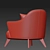 Luxury Alasia Lounge Chair 3D model small image 5