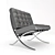 Elegant Barcelona Chair: Modern Design 3D model small image 3