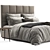 Elegant Meridiani Bardo Bed: Luxurious Design & Superior Comfort 3D model small image 3
