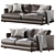 Haven 84" Sofa: Stylish, Comfortable 3D model small image 1