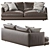 Haven 84" Sofa: Stylish, Comfortable 3D model small image 2