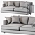Haven 84" Sofa: Stylish, Comfortable 3D model small image 4
