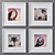 Elegant 4-Piece Photo Frame Set 3D model small image 1