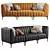 Avalon Leather Sectional Sofa: Stylish & Comfortable 3D model small image 3
