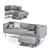 Modern JYSK KARE Sofa: Stylish & Spacious 3D model small image 2