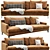 Elegant Poliform Bellport Sofa 3D model small image 2