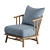 Bauer Indigo Crypton Accent Chair 3D model small image 1