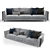 Sleek and Stylish Modern Sofa 3D model small image 2