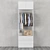 Ophus 2-Door & 3-Drawer Wardrobe 3D model small image 2