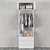 Ophus 2-Door & 3-Drawer Wardrobe 3D model small image 3