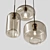 Modern Amber Pendant Lamps 3D model small image 2