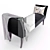 Goya Modern Bench - Stylish Seating for Any Space! 3D model small image 7