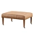 Elegant Butterscotch Ottoman: Must-Have for Every Cocktail Lover 3D model small image 1